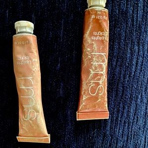 RMS Liplights cream lip gloss. Bare and Rumor.